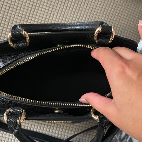 Coach Black Leather Satchel - Picture 5 of 8